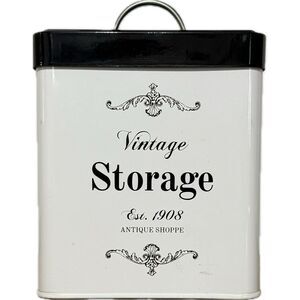 Black‎ and White Storage Tin
